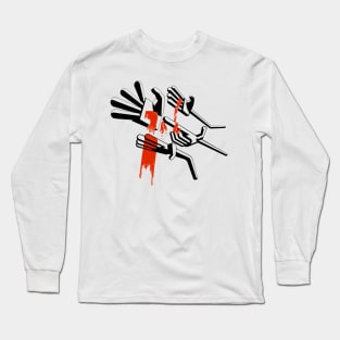 Bloody hands Long Sleeve T-Shirt